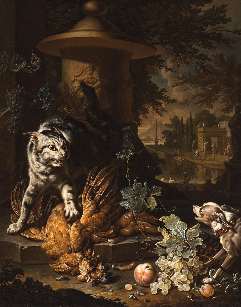 Illustration for article titled Cats in Paint-1700s